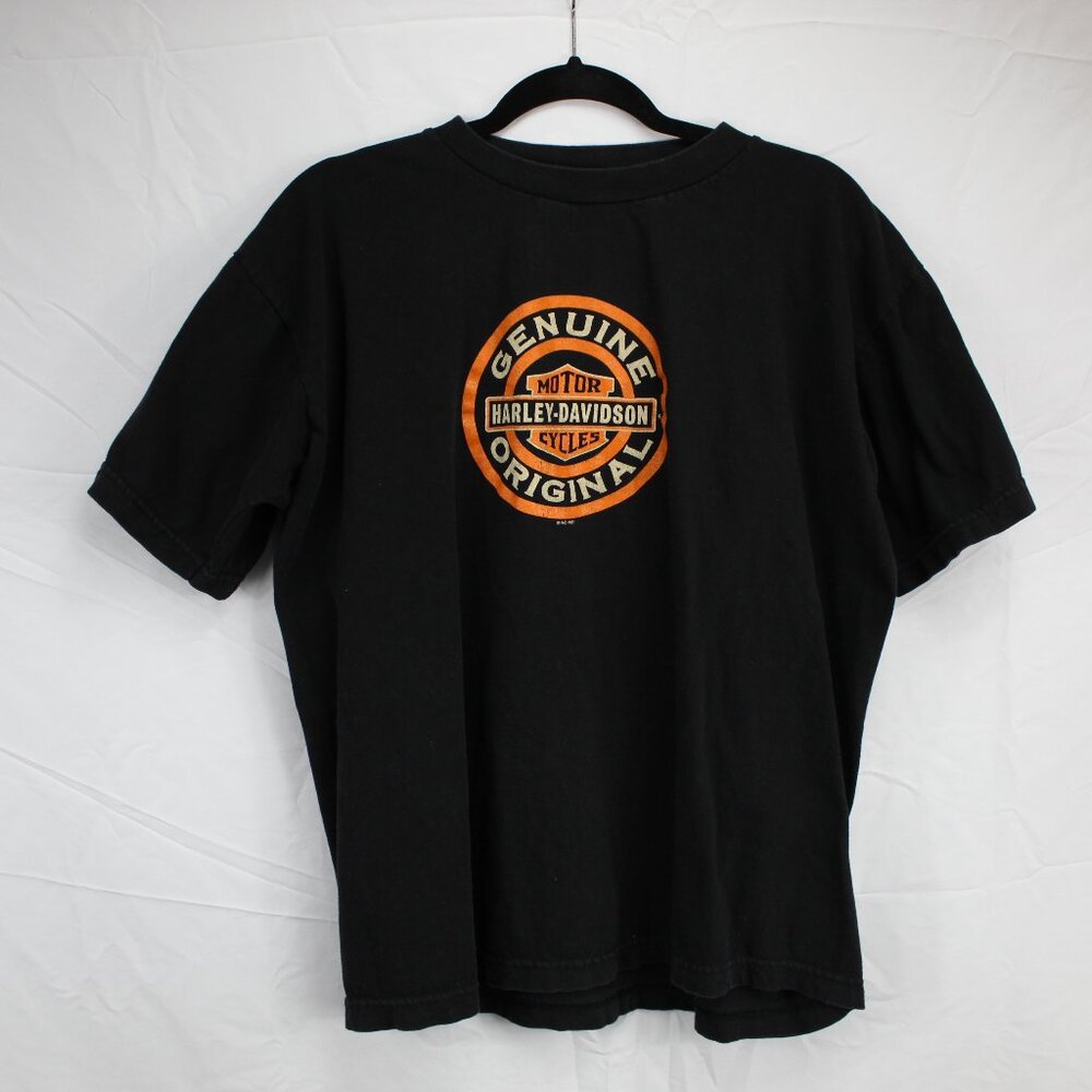 Genuine 1997 Harley Davidson Original Men's Black T-shirt Maui HI Sz L
